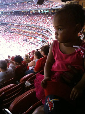 Punky at the St. Louis Cardinals game